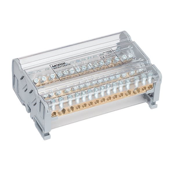 Morek - Moblock 4P 125A-15 2x35 + 2x25 + 11x6mm² tétrapolaire