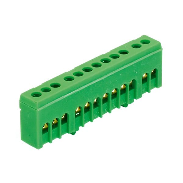 Morek - PE12H vert 12x16mm² IP20 Bornier de terre
