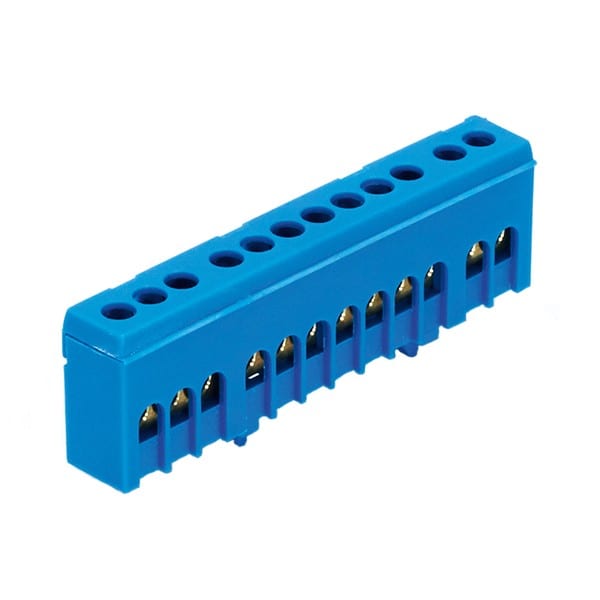 Morek - N12H bleu 12x16mm² IP20 Bornier de neutre