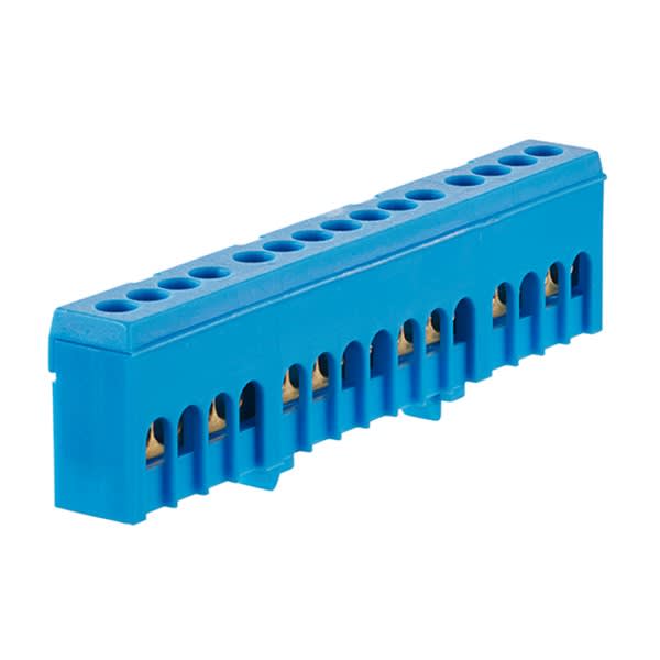 Morek - N15H bleu 15x16mm² IP20 Bornier de neutre