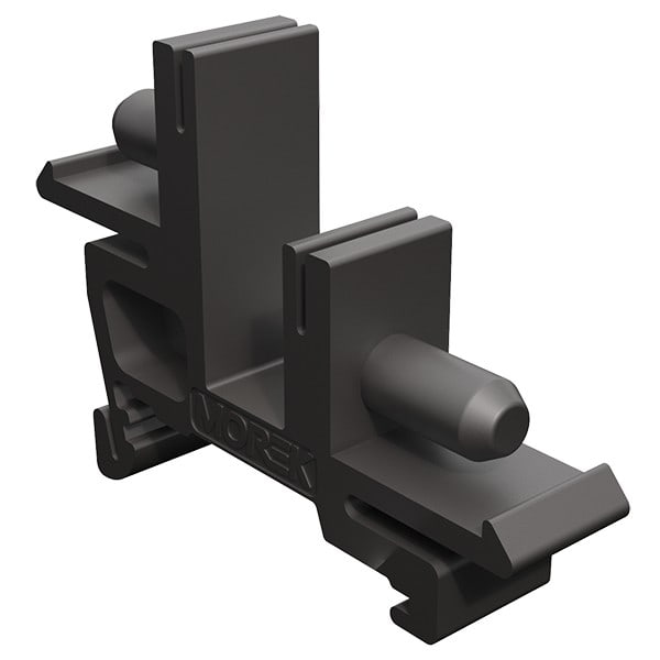 Morek - BB1 Noir, aptateur DIN de bornier en laiton pour BB111