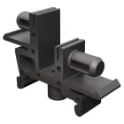Morek - BB4 noir, adaptateur rail DIN pour barre laiton 35 mm2