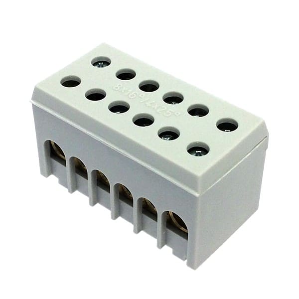 Morek - A6H-2 gris 2p 8x16mm² IP20 Bornier