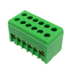 Morek - Bornier de terre PE6H-2 vert 2p 8x16mm² IP20
