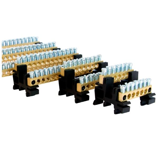 Morek - MSET42 = 2xBB42 Bornier en laiton 42x16mm2 +BB0 Adaptateur DIN