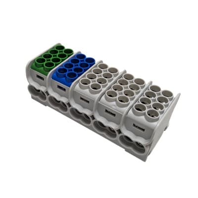 Morek - HLAK25 5P gris, bleu, vert 2xAl/Cu 25mm²+16mm² 1000VAC/1500VDC