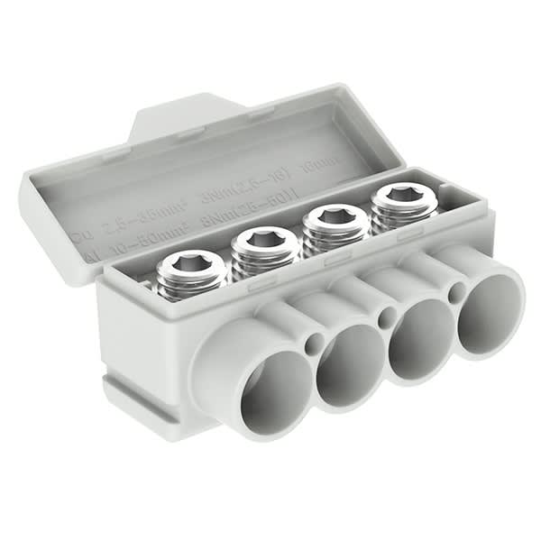 Morek - SLT50-4 jaune/vert Al 10-50/Cu 2.5-35 mm2 Répartiteur