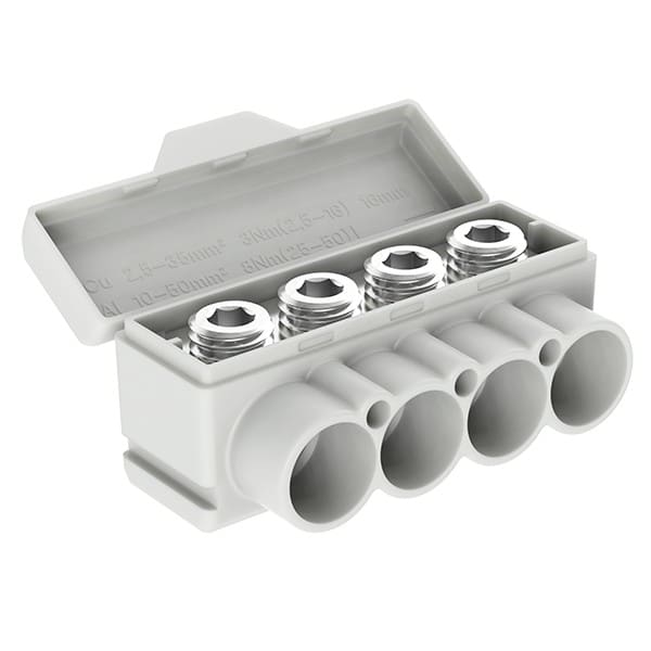 Morek - SLT50-4 jaune/vert Al 10-50/Cu 2.5-35 mm2 Répartiteur