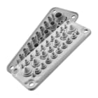 Morek - MC25/27 IP67 RAL 7035 plaque passe-câbles gris (avec chevilles)
