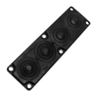 Morek - MC4 IP65 RAL 9005 plaque passe-câbles noir UL94V-0
