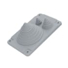 Morek - MC 1/3 plaque passe-câbles Solar gris clair UL94 V-0