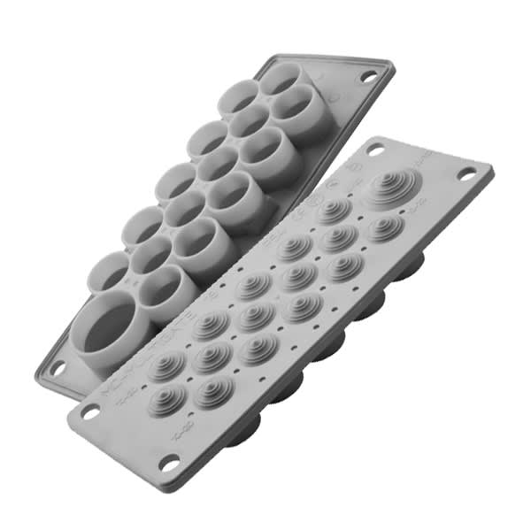 Morek - MC16 IP54 RAL 7035 plaque passe-câbles gris (avec chevilles)