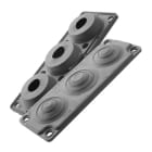 Morek - MC3 IP65 RAL 9005 plaque passe-câbles noir