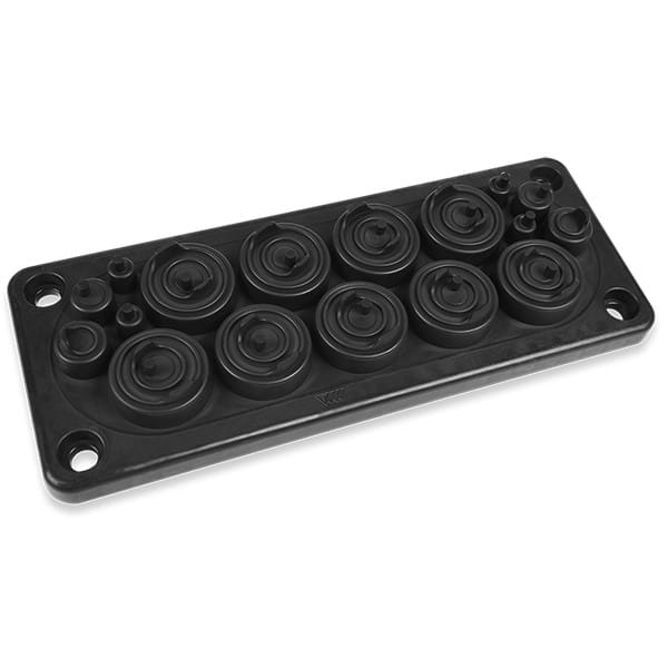 Morek - RMC17 IP65 RAL 9005 plaque passe-câbles noir V0