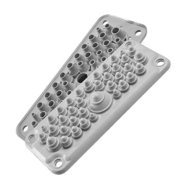 Morek - MC35/37 IP67 RAL 9005 plaque passe-câbles noir UL94V-0