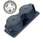 Morek - MC 2x10-65 IP66 RAL 9005 noir cable entry plate UL 94 V-0