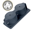 Morek - MC 2x10-65 IP66 RAL 9005 noir cable entry plate UL 94 V-0