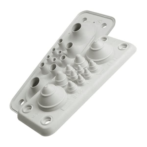Morek - MB5/11 IP67 RAL 7035 plaque passe-câbles gris (sans chevilles)