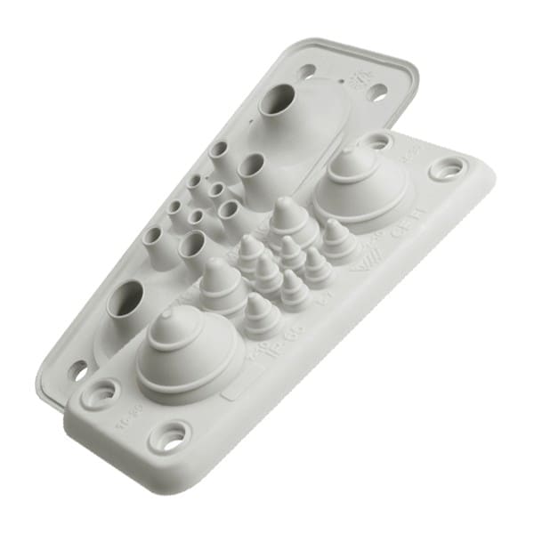 Morek - MB5/11 IP67 RAL 7035 plaque passe-câbles gris UL94V-0