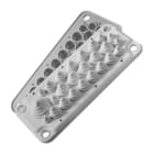 Morek - LMC25 IP54 RAL 7035 plaque passe-câbles gris (avec chevilles)
