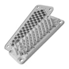 Morek - LMC51 IP54 RAL 7035 plaque passe-câbles gris (avec chevilles)