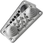 Morek - LMC14 IP54 RAL 7035 plaque passe-câbles gris UL94V-0