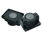 Morek - SCG1 IP55 RAL 9005 plaque passe-câbles ouvrable noir UL94V-0