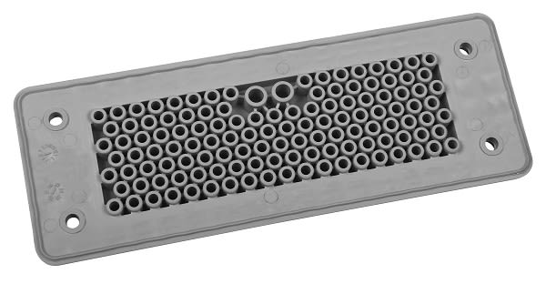 Morek - MH24 F125-1 IP66 RAL7035 plaque passe-câbles gris UL94 V-0