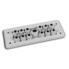 Morek - MH24 F17-3 IP66 RAL7035 plaque passe-câbles gris UL94 V-0