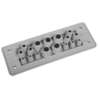 Morek - MH24 F17-2 IP66 RAL7035 plaque passe-câbles gris UL94 V-0