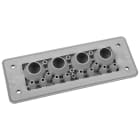 Morek - MH24 F19-1 IP66 RAL7035 plaque passe-câbles gris UL94 V-0