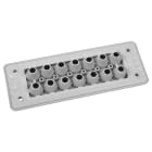 Morek - MH24 F20-1 IP66 RAL7035 plaque passe-câbles gris UL94 V-0