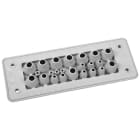 Morek - MH24 F23-2 IP66 RAL7035 plaque passe-câbles gris UL94 V-0