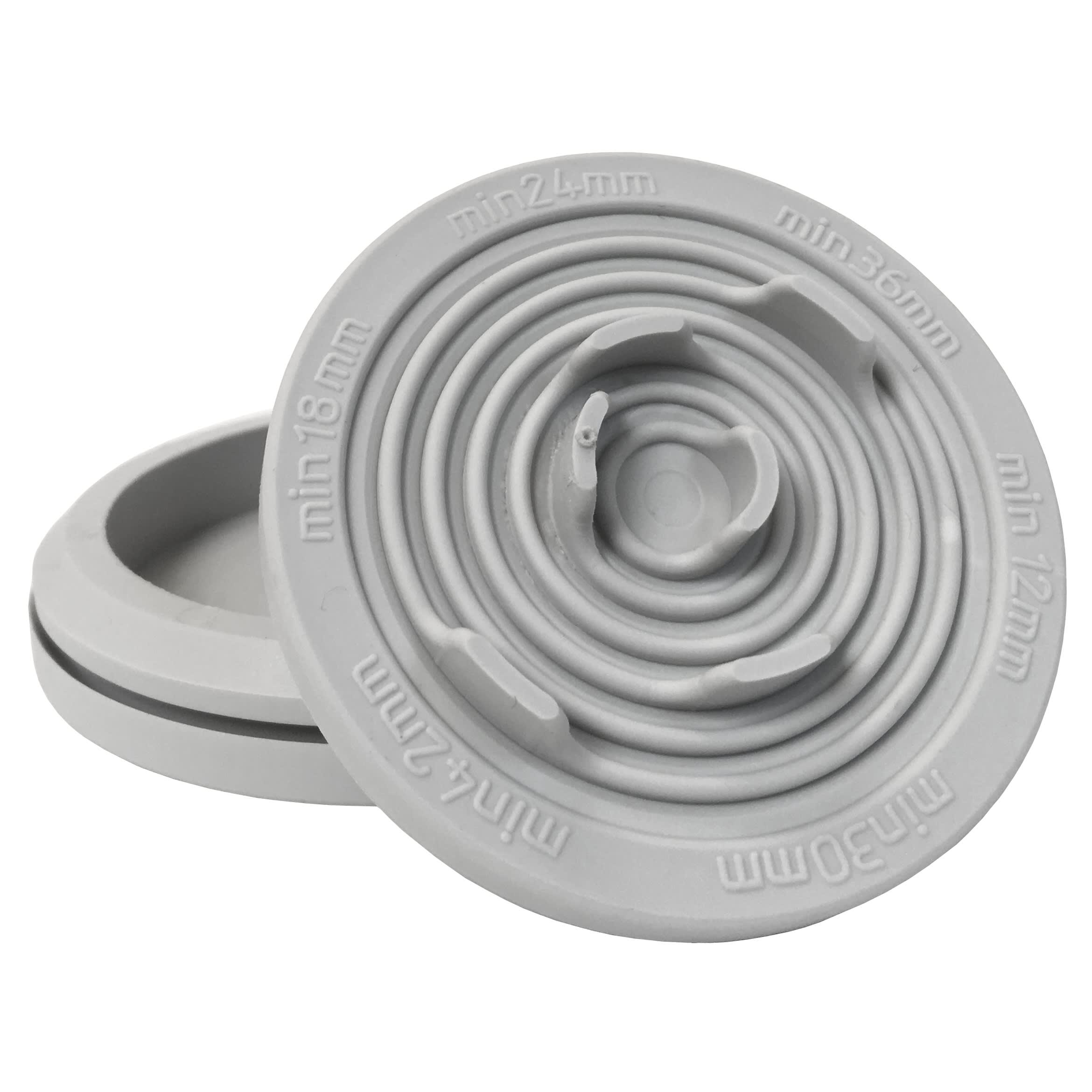 Morek - T-RGDM60 RAL 7035 gris passe-fil UL94V-0