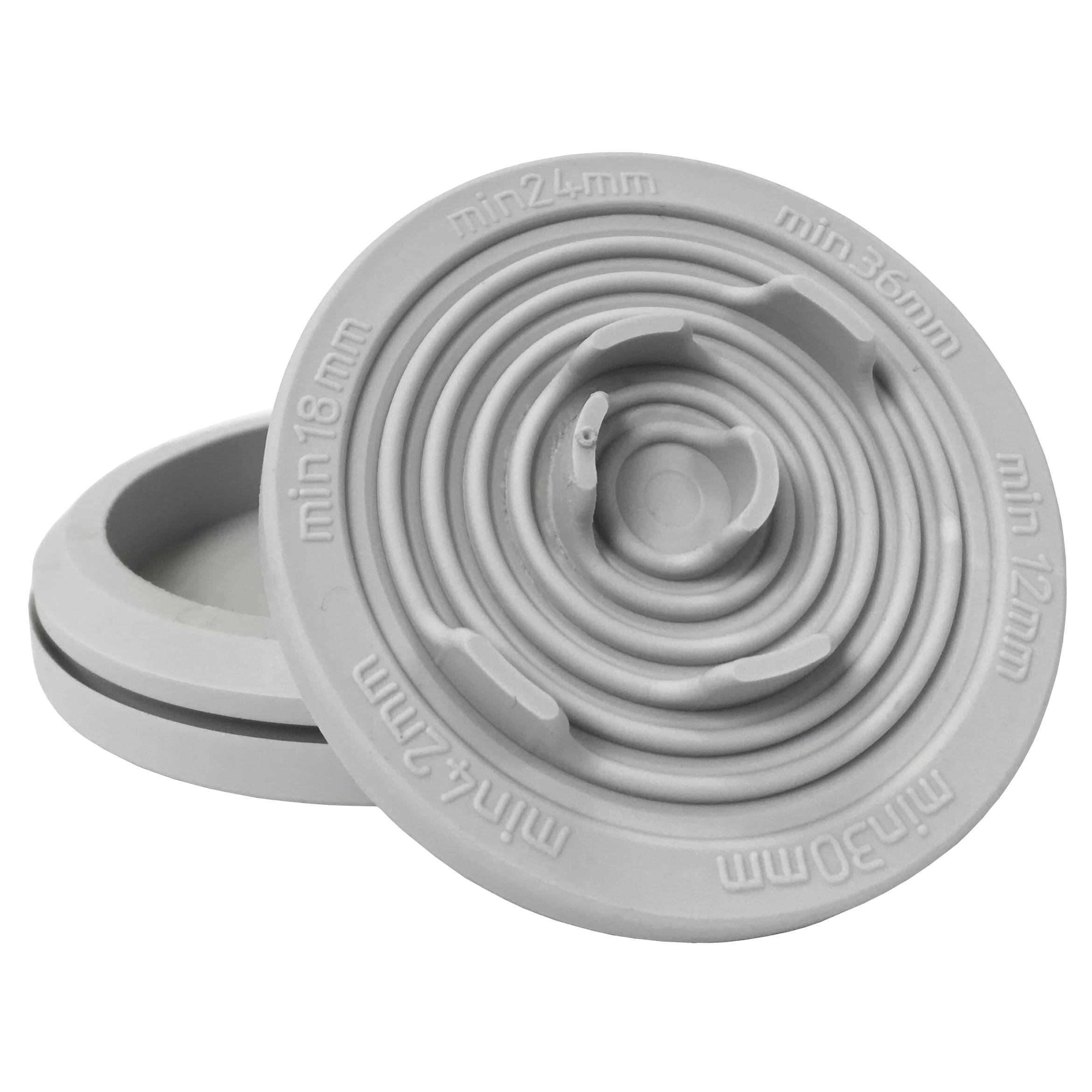 Morek - T-RGDM60 RAL 7035 gris passe-fil UL94V-0