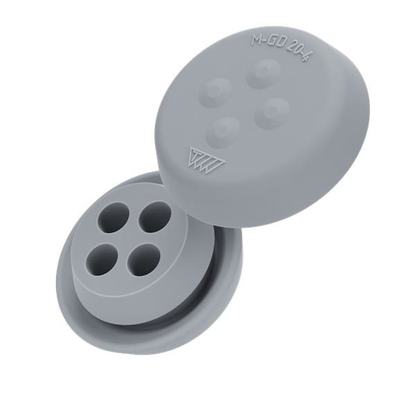 Morek - MGD 20-4 gris clair UL94 V-0, Passe-fil