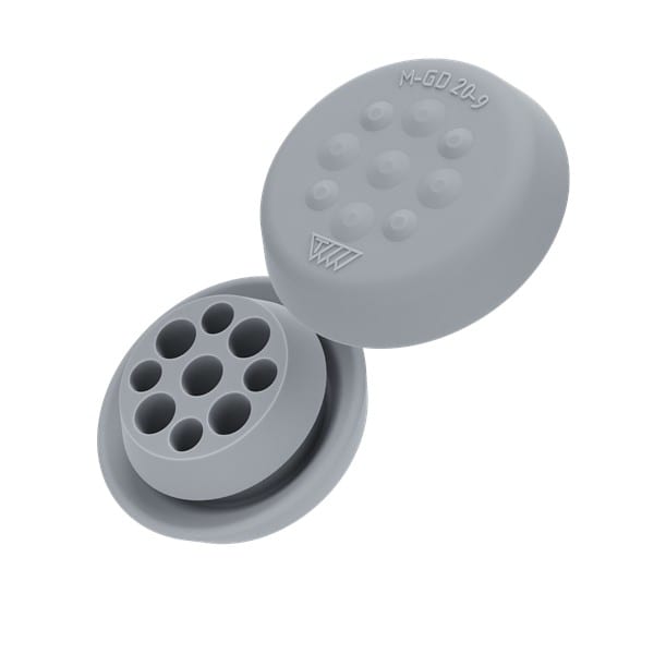 Morek - MGD 20-9 gris clair UL94 V-0, Passe-fil