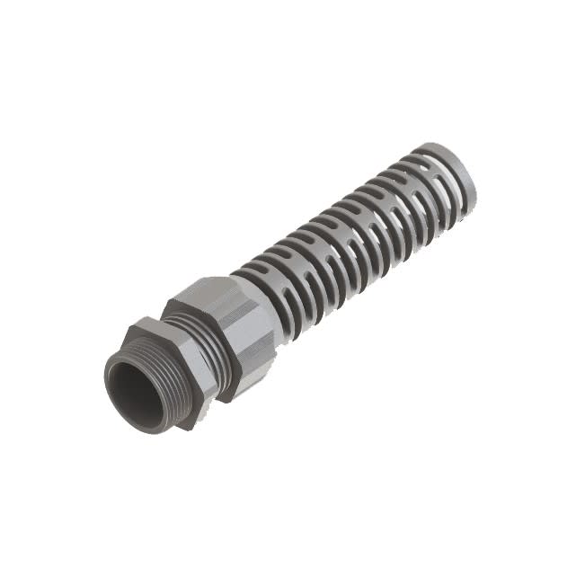 Morek - Presse-étoupe, spirale, M25, 10-14mm, PA6, gris clair RAL7035, IP68
