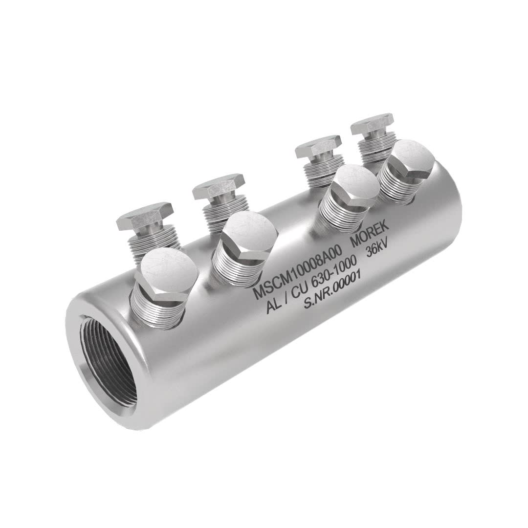 Morek - MSCM1000 Al/Cu 630-1000mm² 36kV manchon SB avec 8 vis alu