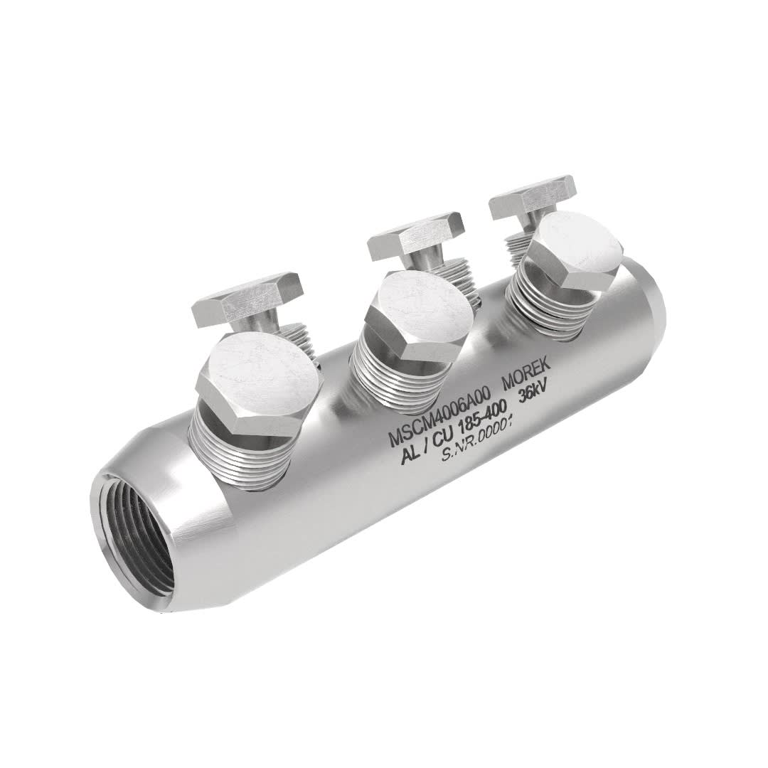 Morek - MSCM400 Al/Cu 185-400mm² 36kV manchon SB avec 6 vis alu