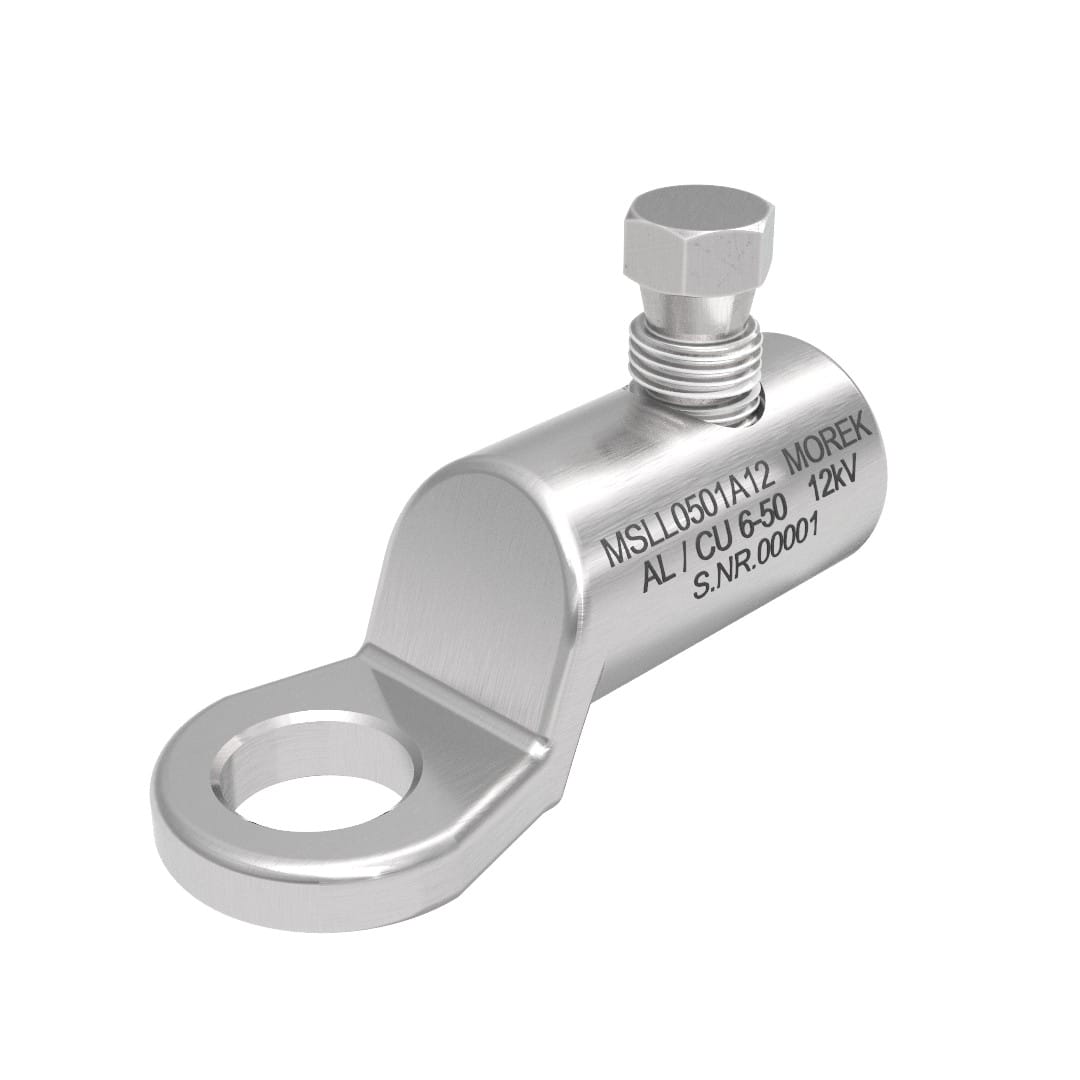 Morek - MSLL50 Al/Cu 6-50mm² 12kVcosse M12 avec 1 vis alu
