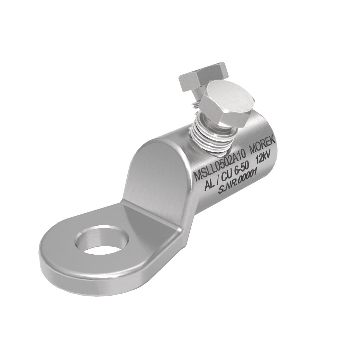 Morek - MSLL51 Al/Cu 6-50mm² 12kVcosse M12 avec 2 vis alu