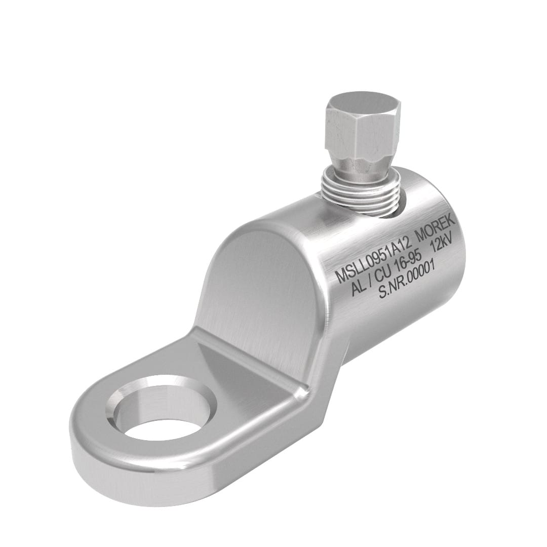 Morek - MSLL95 Al/Cu 16-95mm² 12kVcosse M12 avec 1 vis alu