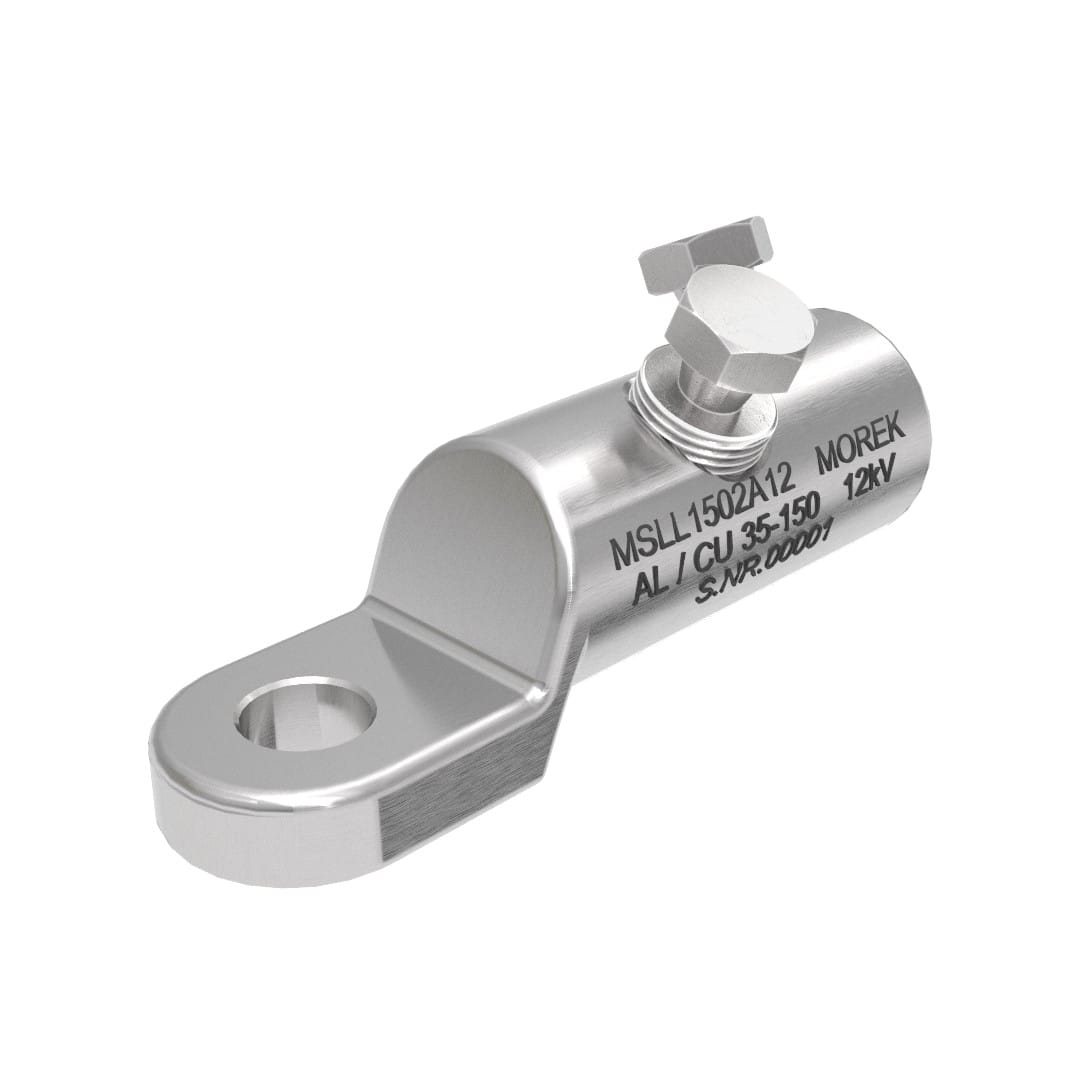 Morek - MSLL150 Al/Cu 35-150mm² 12kVcosse M12 avec 2 vis alu