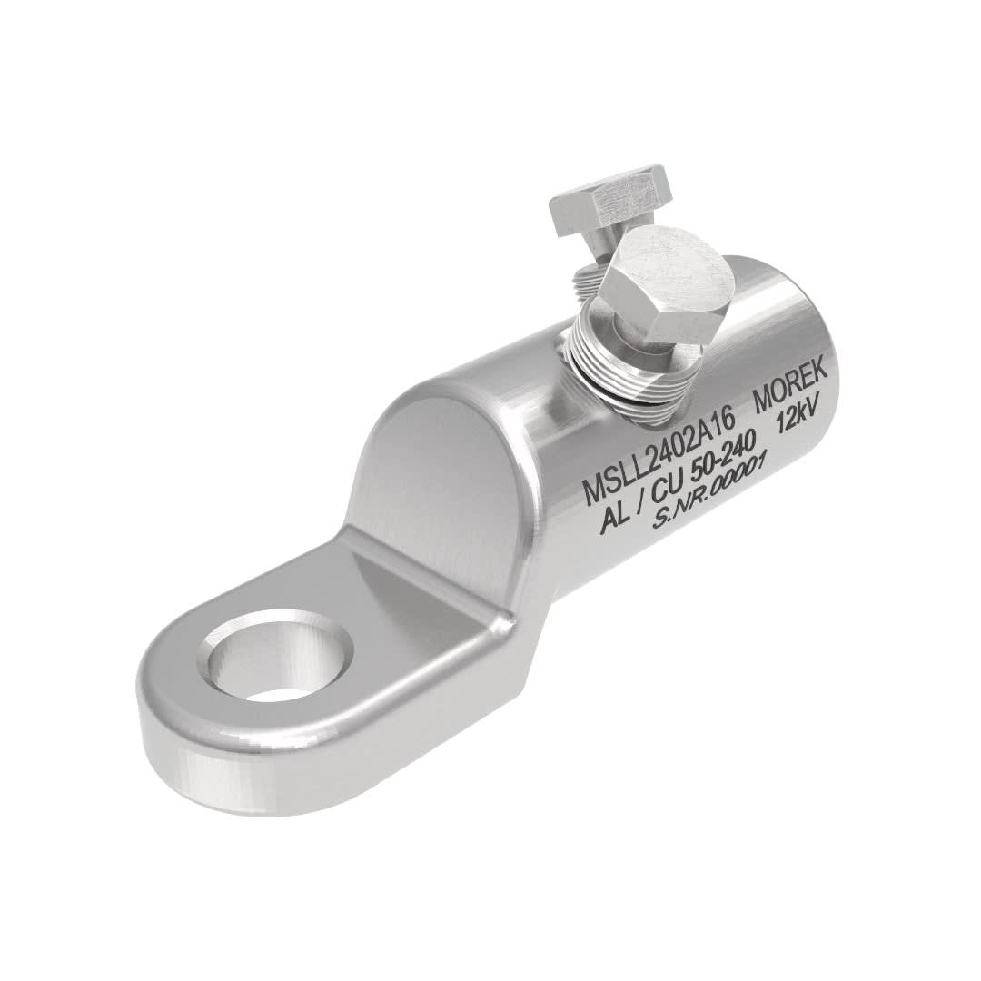 Morek - MSLL240 Al/Cu 50-240mm² 12kVcosse M16 avec 2 vis alu