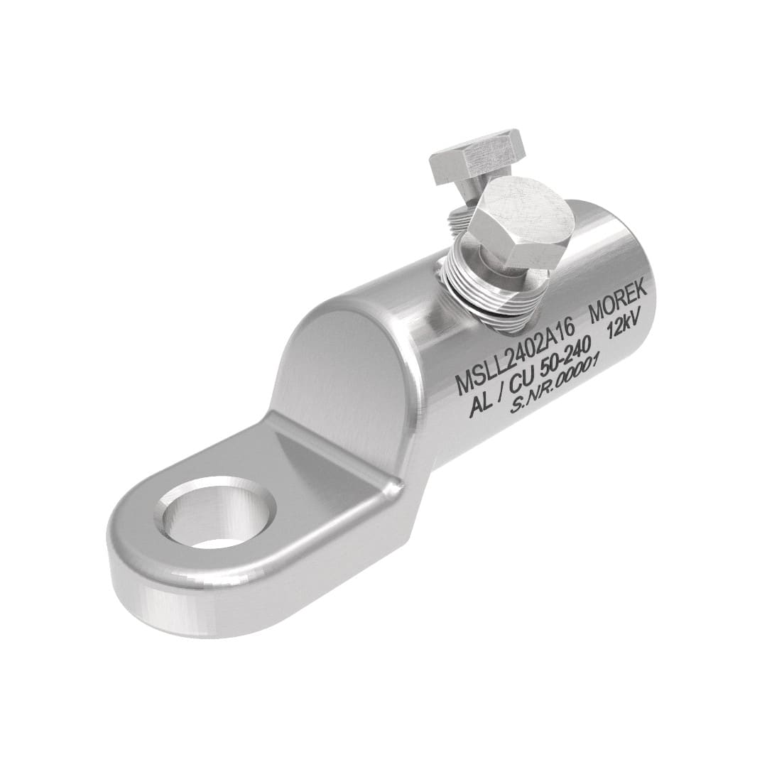 Morek - MSLL240 Al/Cu 50-240mm² 12kVcosse M16 avec 2 vis alu