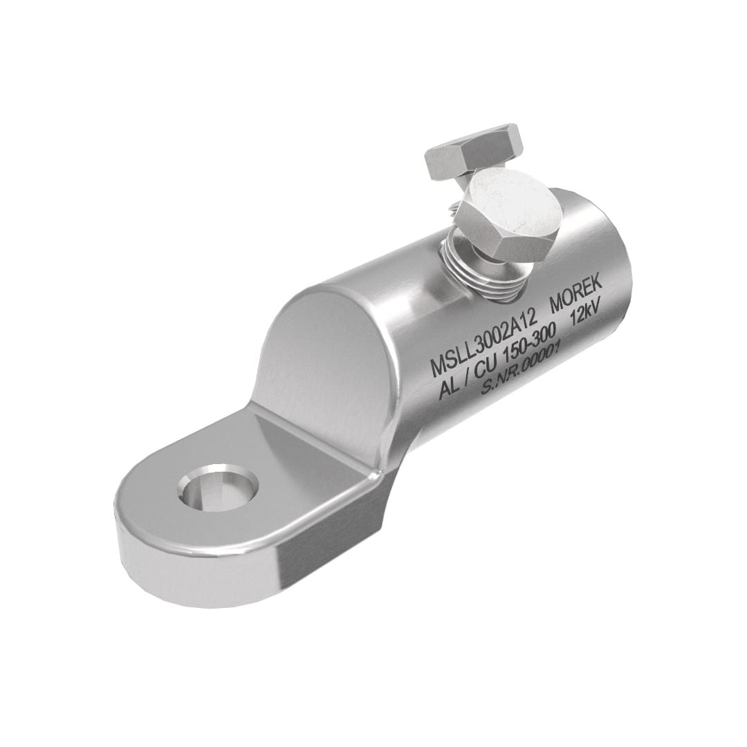 Morek - MSLL300 Al/Cu 150-300mm² 12kVcosse M12 avec 2 vis alu