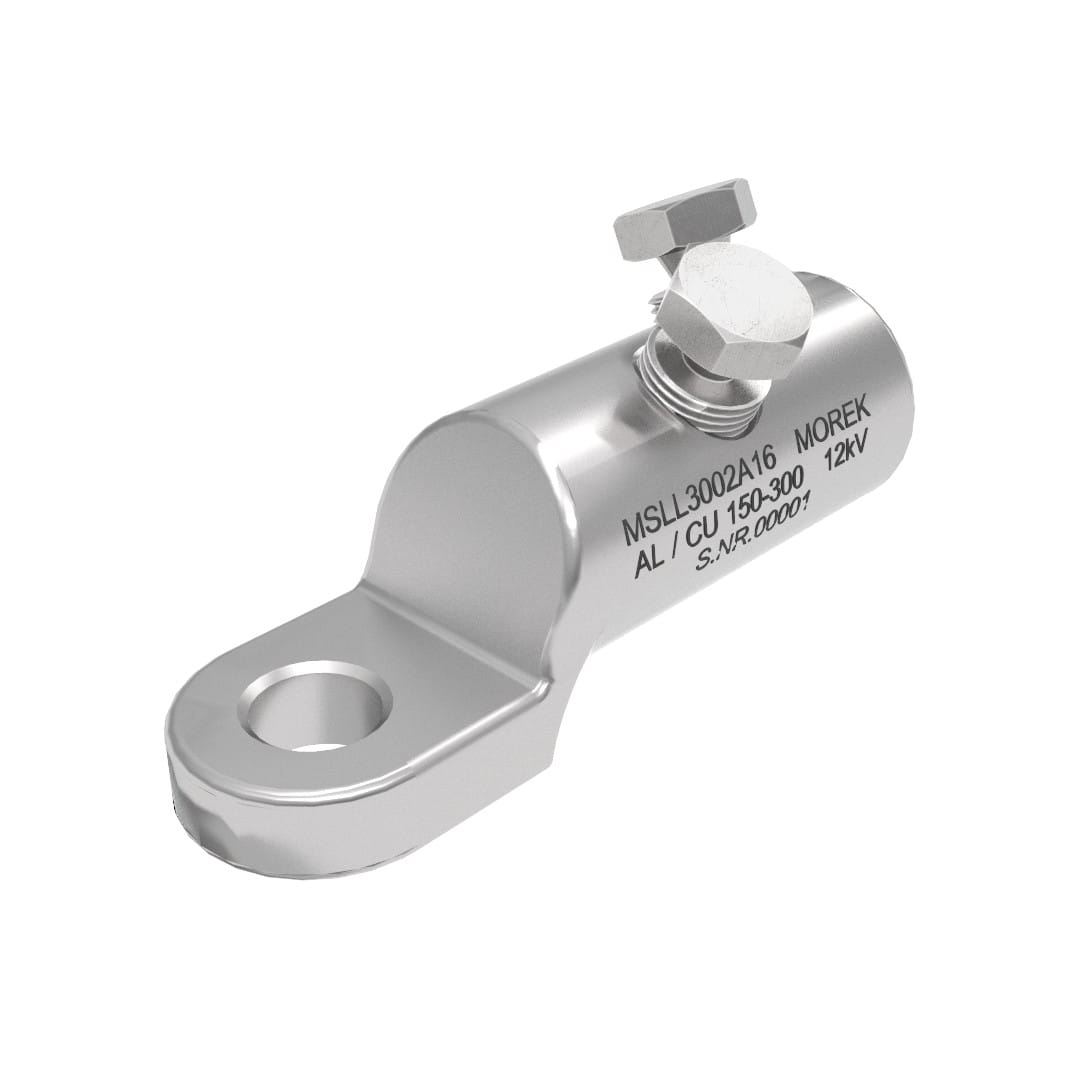 Morek - MSLL300 Al/Cu 150-300mm² 12kVcosse M16 avec 2 vis alu