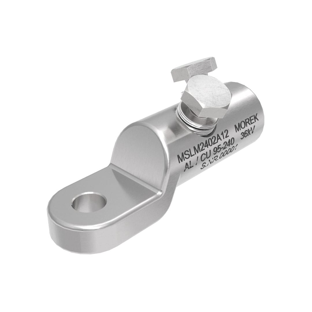 Morek - MSLM240 Al/Cu 95-240mm² 36kVcosse M12 avec 2 vis alu