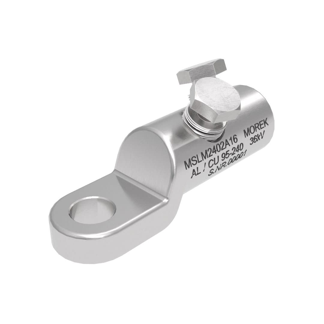 Morek - MSLM240 Al/Cu 95-240mm² 36kVcosse M16 avec 2 vis alu